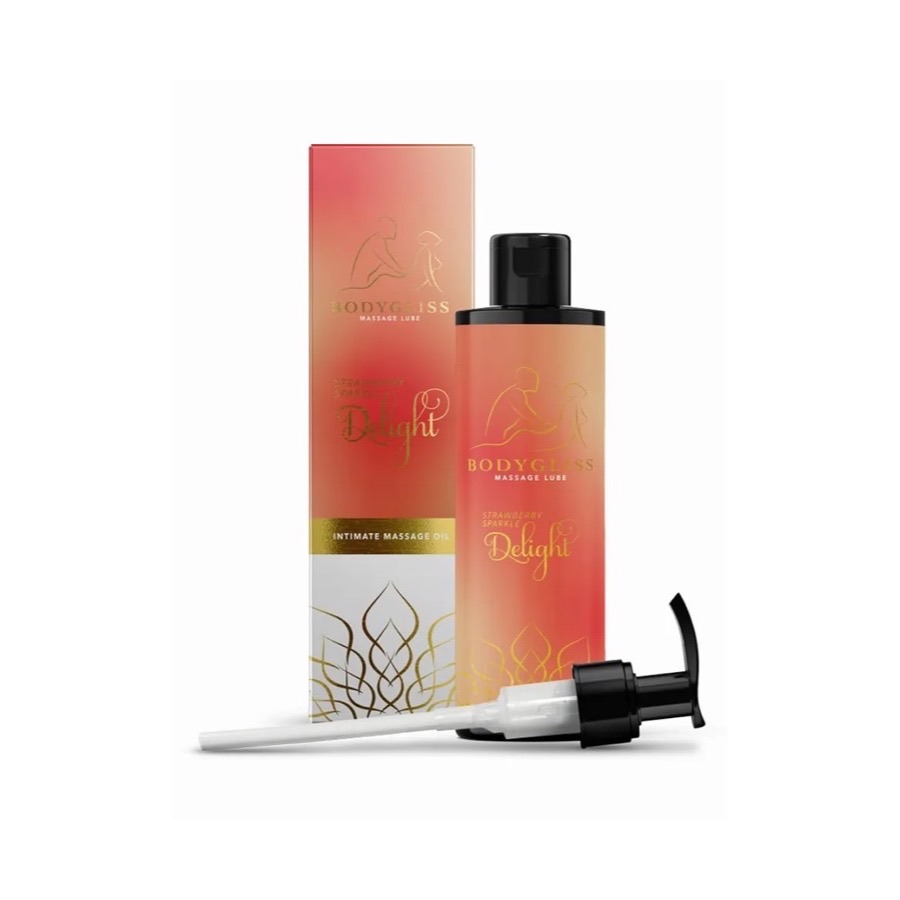BodyGliss Massage Oil & Lubricant Strawberry Spark Delight 150 ml — produktbild