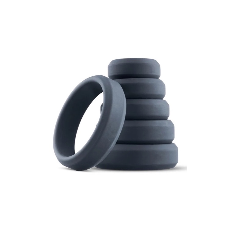 Boners 6-Piece Cock Ring Set Penisringar paket — produktbild