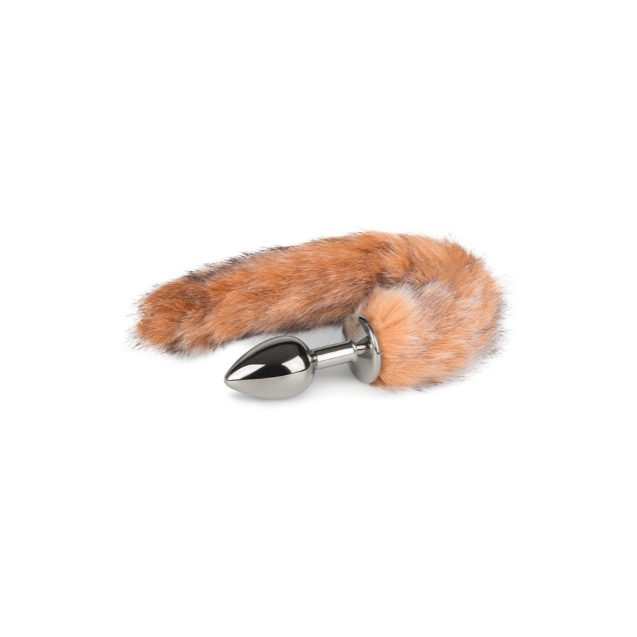 EasyToys Fox Tail Plug No. 7 small silver/brun — produktbild