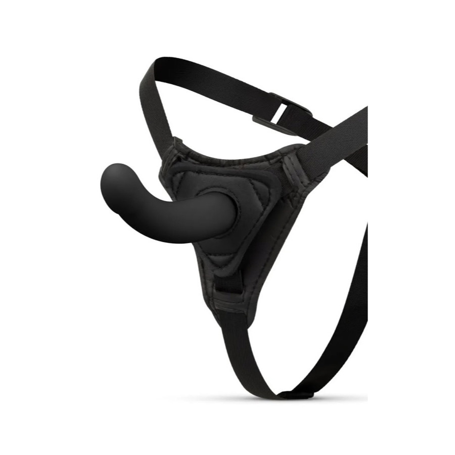 Easytoys Silicone Strap-On Smooth Strap-on med sele — produktbild