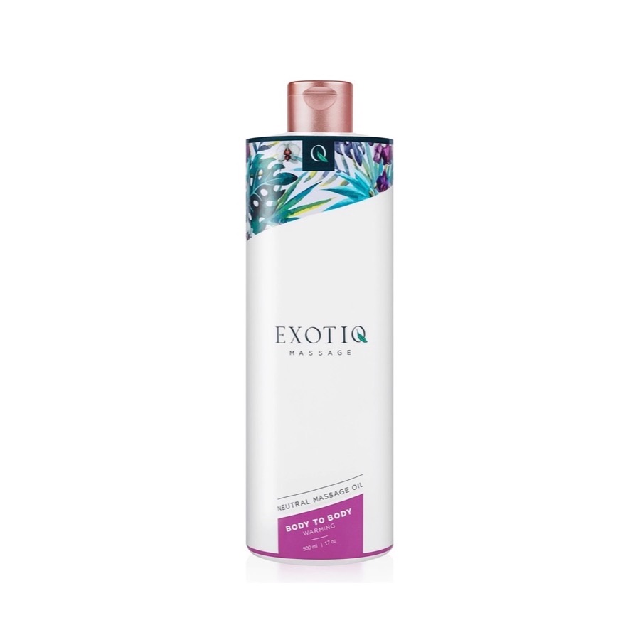 Exotiq Body To Body Warming Massage Oil 500 ml Massageolja — produktbild
