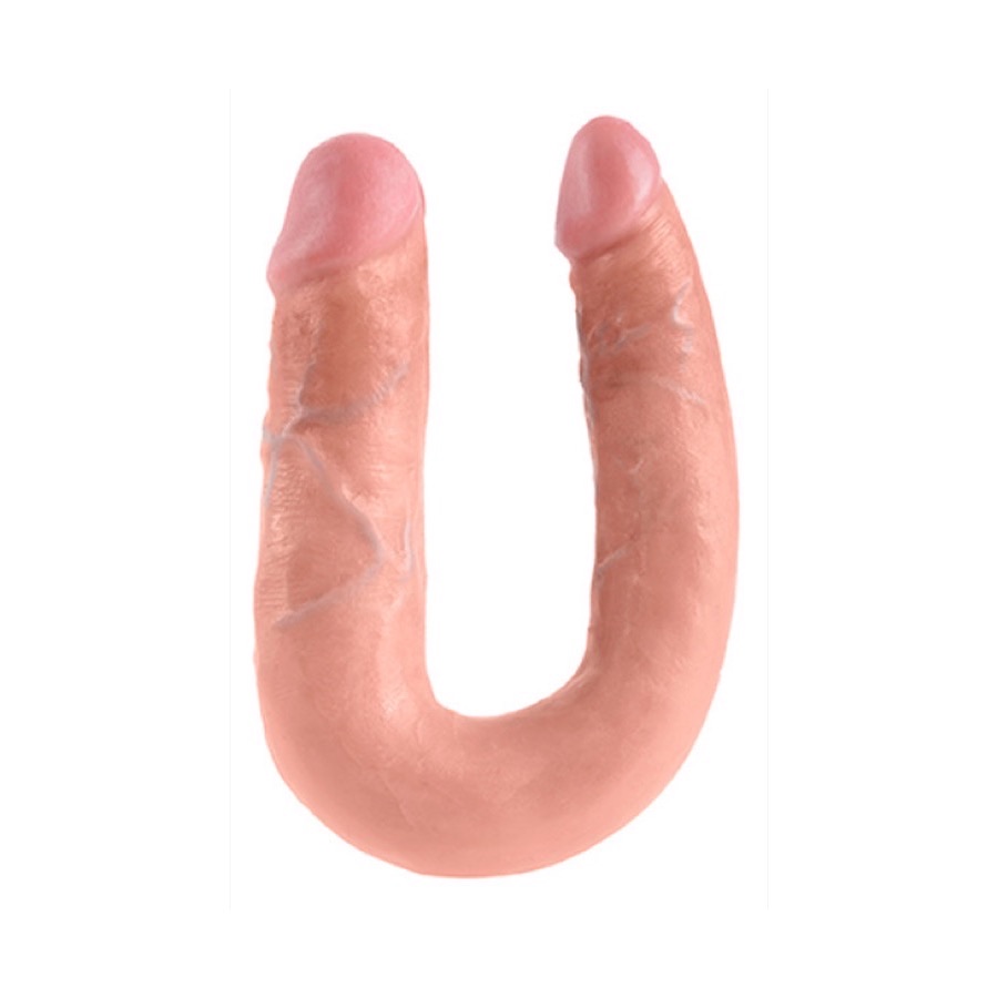 Pipedream King Cock U-Shaped Double Trouble 33 5 cm Dubbeldildo — produktbild