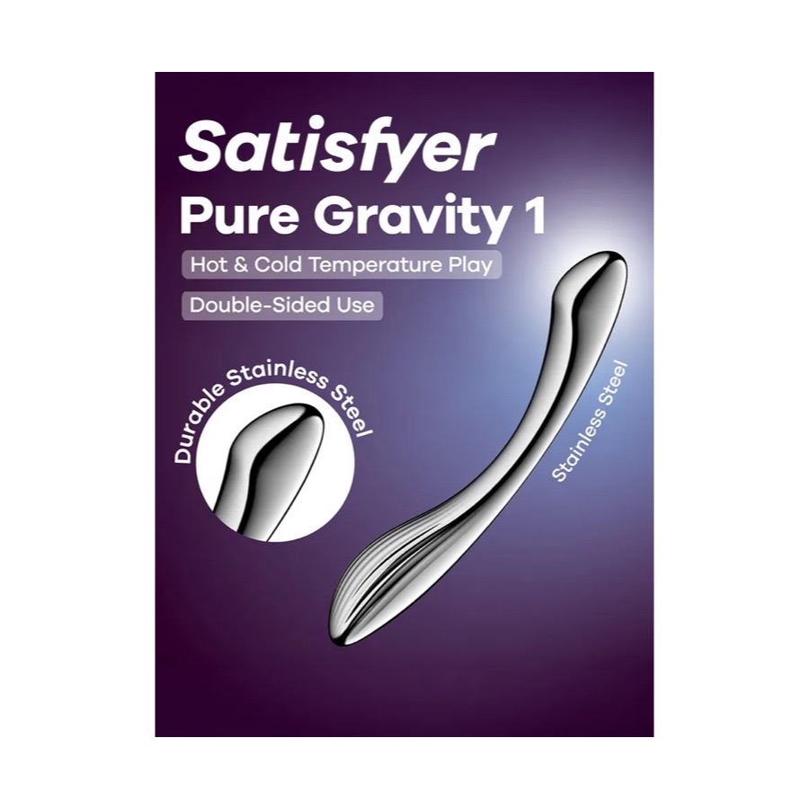 Satisfyer Pure Gravity 1 Ståldildo — produktbild
