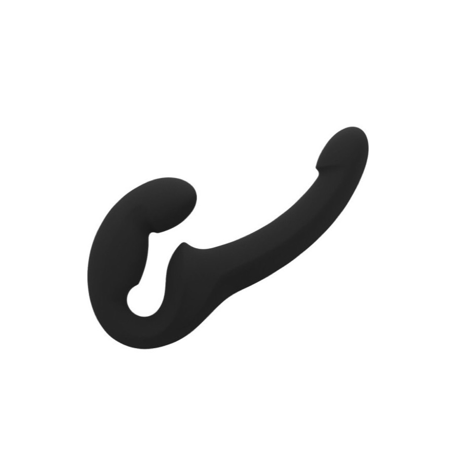Fun Factory Share Lite: svart dubbeldildo i mjuk silikon