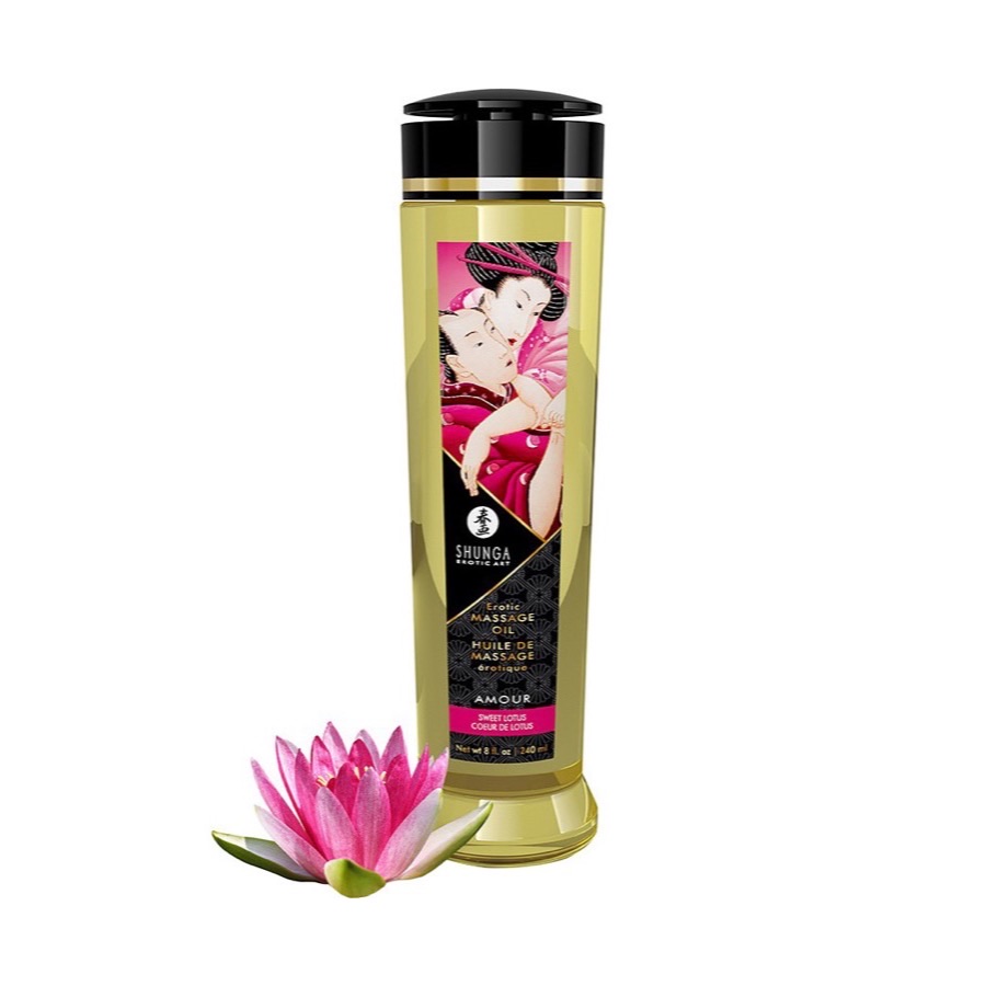 Shunga Erotic Massage Oil Amour Sweet Lotus 240 ml — produktbild