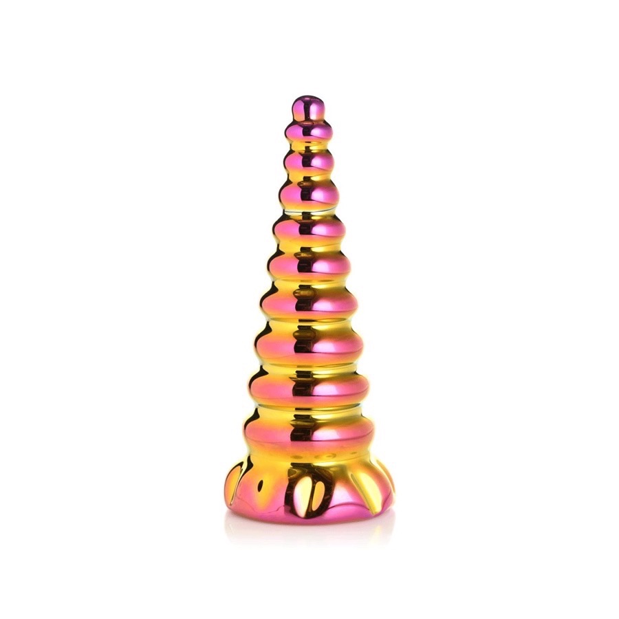 XR Brands Creature Cocks Twilight Rainbow Glasdildo — produktbild